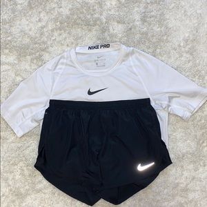 Nike shirt and shorts